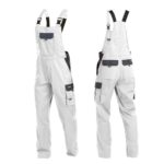 DASSY Hlače radne farmer CALAIS bijelo/sive br. 44