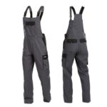DASSY Hlače radne farmer CALAIS sivo/crne br. 53 MINUS