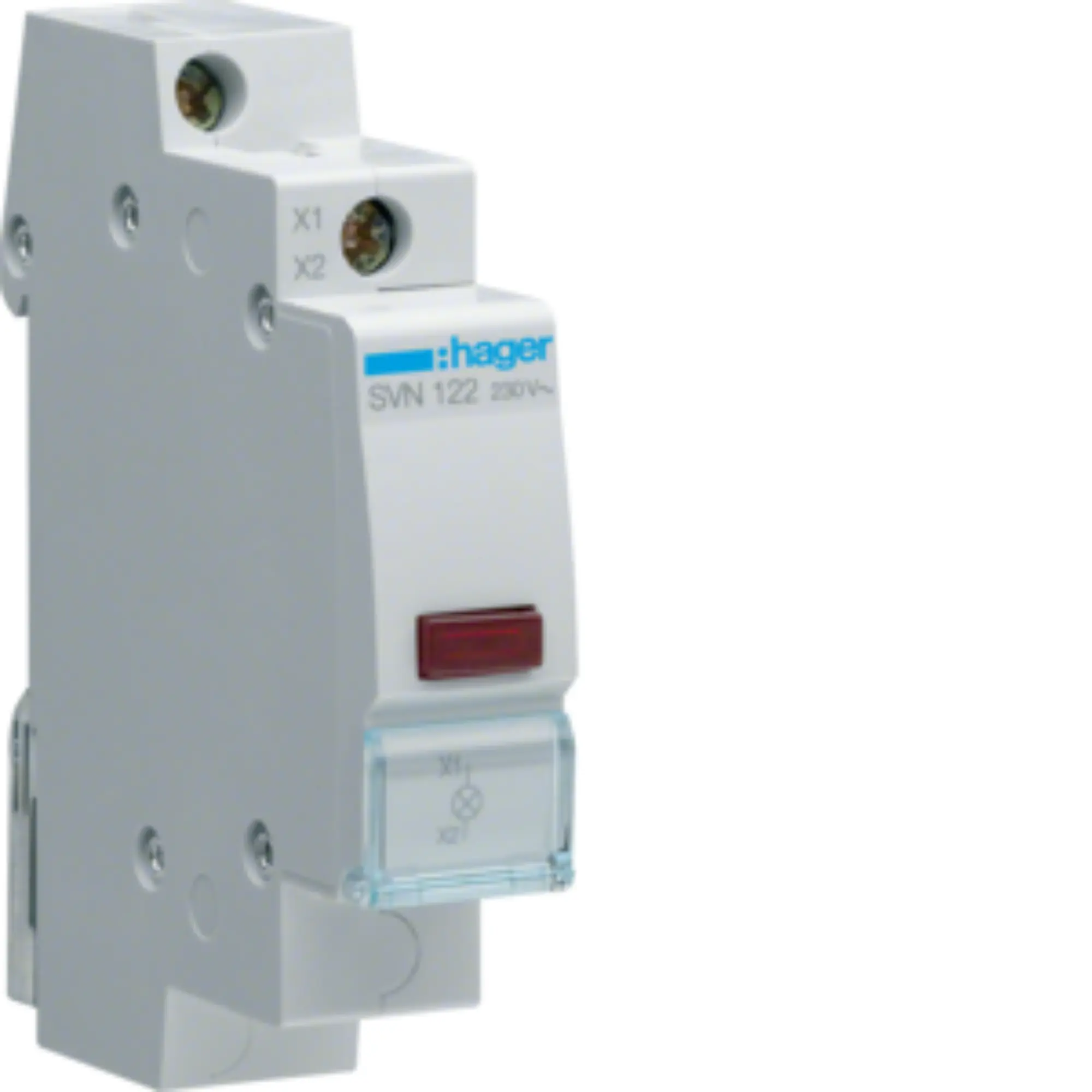 SVN122_MD01_NORMAL_157244_187 HAGER LED signalizator, 230V, 1M, crvena SVN122 - Slika 1