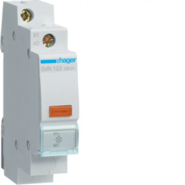 HAGER LED signalizator, 230V, 1M, narandžasta SVN123