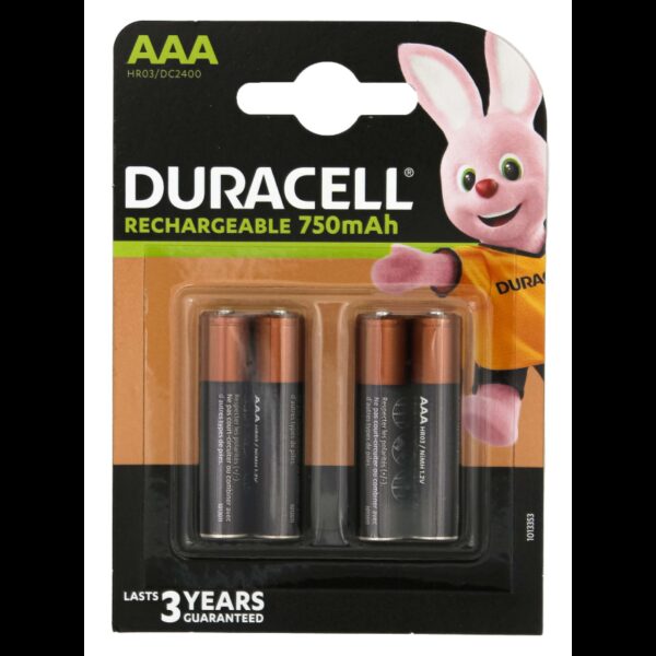 Duracell NiMH AAA/HR03 750m B4