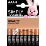 Duracell Simply AAA/LR03 B8