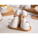 Altom Design set za sol, papar, ocat i ulje na podlozi od bambusa -01010156 - Slika 2