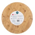 Altom Design okrugla bambusova daska za pizzu s označenim kriškama, promjer 33 cm
