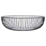 Altom Design okrugla crna metalna košara promjera 28 cm