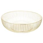 Altom Design okrugla metalna košara za voće zlatna 0204025124 - Slika 2