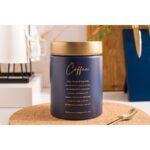 Altom Design posuda za kavu plava sa zlatnim poklopcem Coffee 11x11x15 cm ( 0204018439 )