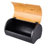 Altom Design posuda za kruh s bambusovim poklopcem crna 38x24x20 cm - 020401752 - Slika 4