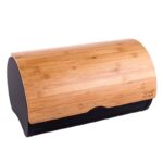 Altom Design posuda za kruh s bambusovim poklopcem crna 38x24x20 cm - 020401752 - Slika 5