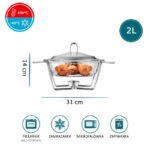 ALTOM DESIGN POSUDA ZA PEČENJE 2,0L S NEHRĐAJUĆIM POKLOPCEM NA GRIJAČU - 0203011144 - Slika 5