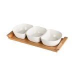 Altom Design set 3 zdjelice na drvenoj podlozi 01010052548