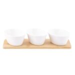 Altom Design set 3 zdjelice na podlozi od bambusa 01010052518