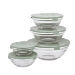 Altom Design set 5 zdjelica sa zelenim poklopcem - 0103005547 - Slika 2