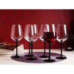Altom Design set čaša za vino Rubin Black 370ml 0103006605