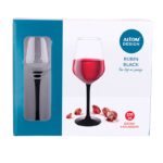 Altom Design set čaša za vino Rubin Black 370ml 0103006605 - Slika 5