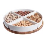 Altom Design set od 4 posude na podlozi od bambusa, okrugli 25,5 cm - 01010052539 - Slika 4