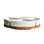 Altom Design set od 4 posude na podlozi od bambusa, okrugli 25,5 cm - 01010052539 - Slika 6