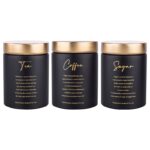 Altom Design set posuda za šećer, kavu, čaj u crnoj boji Gold Dream ( 0204018475 )