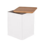 Altom Design spremnik s bambusovim poklopcem Bijeli - ČAJ - 0204018451 - Slika 3