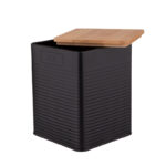 Altom Design spremnik s bambusovim poklopcem Crni - ČAJ- 0204018454 - Slika 3