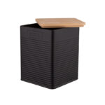 Altom Design spremnik s bambusovim poklopcem Crni - KAVA - 0204018455 - Slika 3