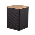 Altom Design spremnik s bambusovim poklopcem Crni - KAVA - 0204018455 - Slika 4