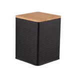 Altom Design spremnik s bambusovim poklopcem Crni - ŠEĆER - 0204018456 - Slika 4