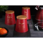 Altom Desing posuda za čaj s bambusovim poklopcem, stožasta, crvena- TEA - 204018370 - Slika 3