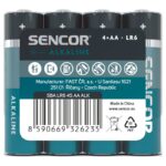 Sencor baterija Alkalna SBA LR6 4S AA Alk