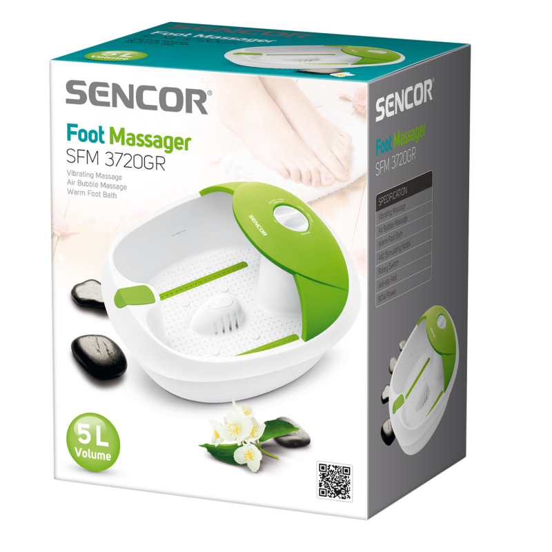 sencor-masazer-za-stopala-sfm-3720gr Sencor SFM 3720GR električni masažer za stopala s kupkom i mjehurićima