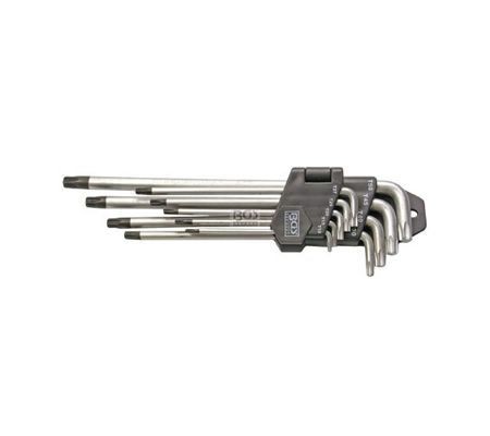 BGS set torxa dugih s rupicom T10-T50 9dj. pro+ 794 BGS set dugih Torx ključeva s rupicom T10 do T50, 9-dijelni