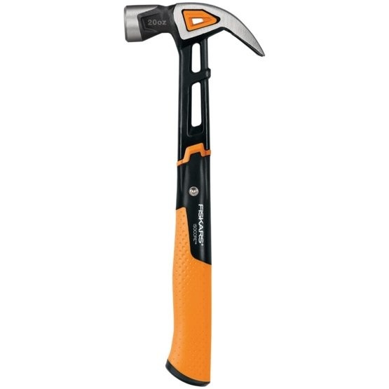 FISKARS čekić L (zakrivljeni) 340mm/780g IsoCore 1027203 FISKARS IsoCore zakrivljeni čekić L 340mm 780g s kandžama za čavle