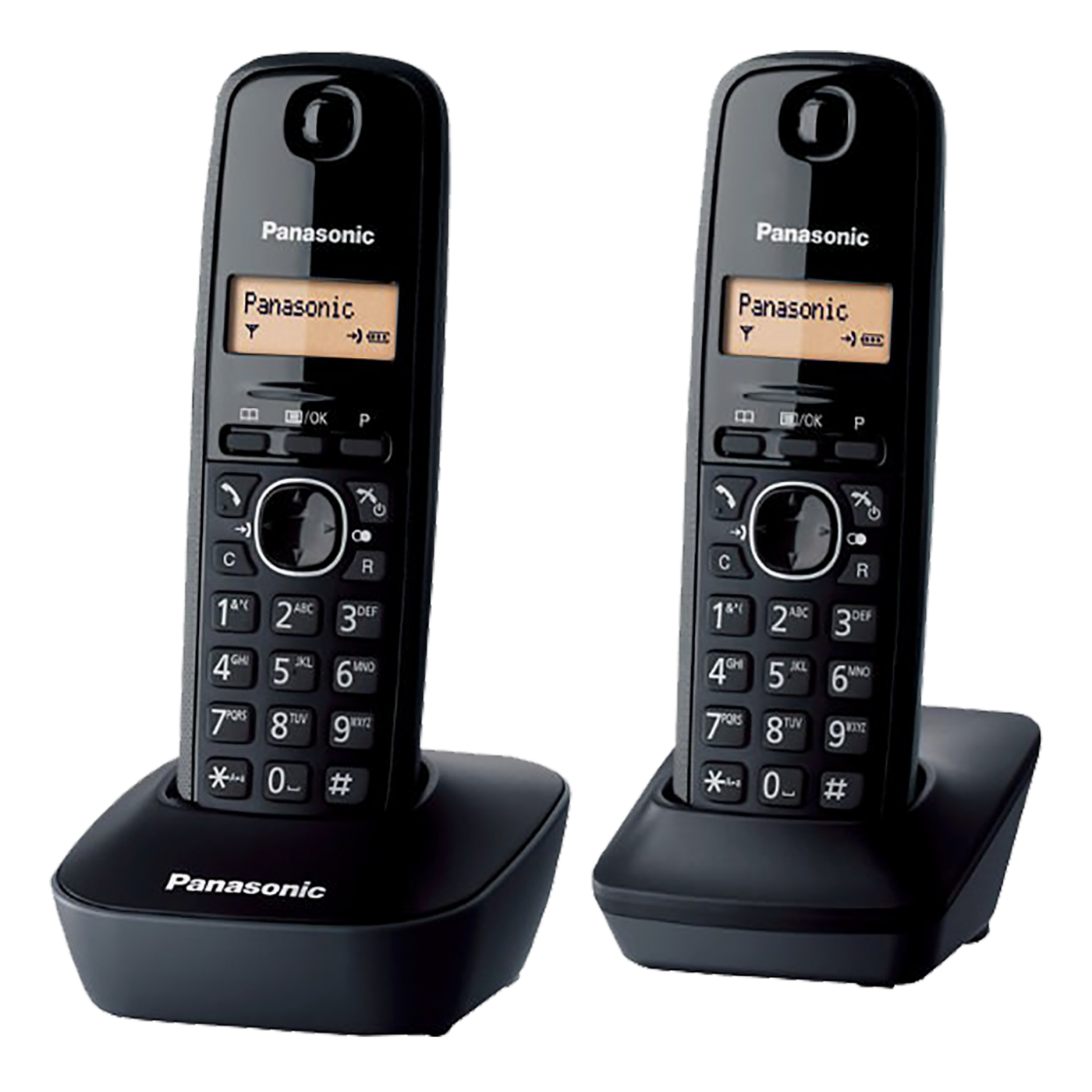 Panasonic Telefon bežični, DUO DECT, 1.25" LED display, crna boja - KX-TG1612FXH Panasonic Telefon bežični, DUO DECT, 1.25" LED display, crna boja - KX-TG1612FXH - Slika 1