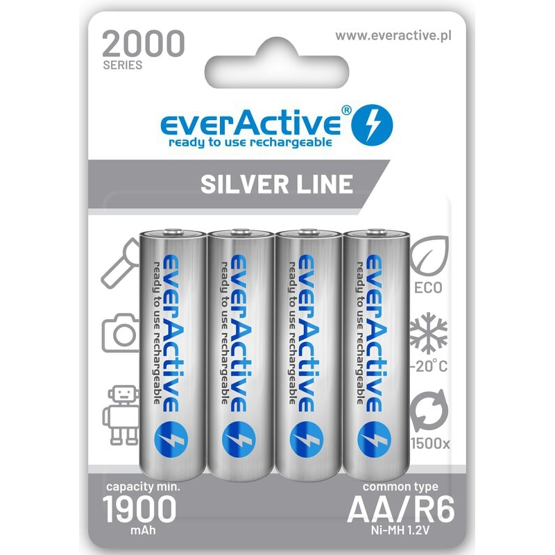 EA AA R6 NiMH 2000m Silver B4 EA AA R6 NiMH 2000m Silver B4 - Slika 1