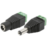 home DC konektor, set, 12 V DC / 3 A - DC 2CS