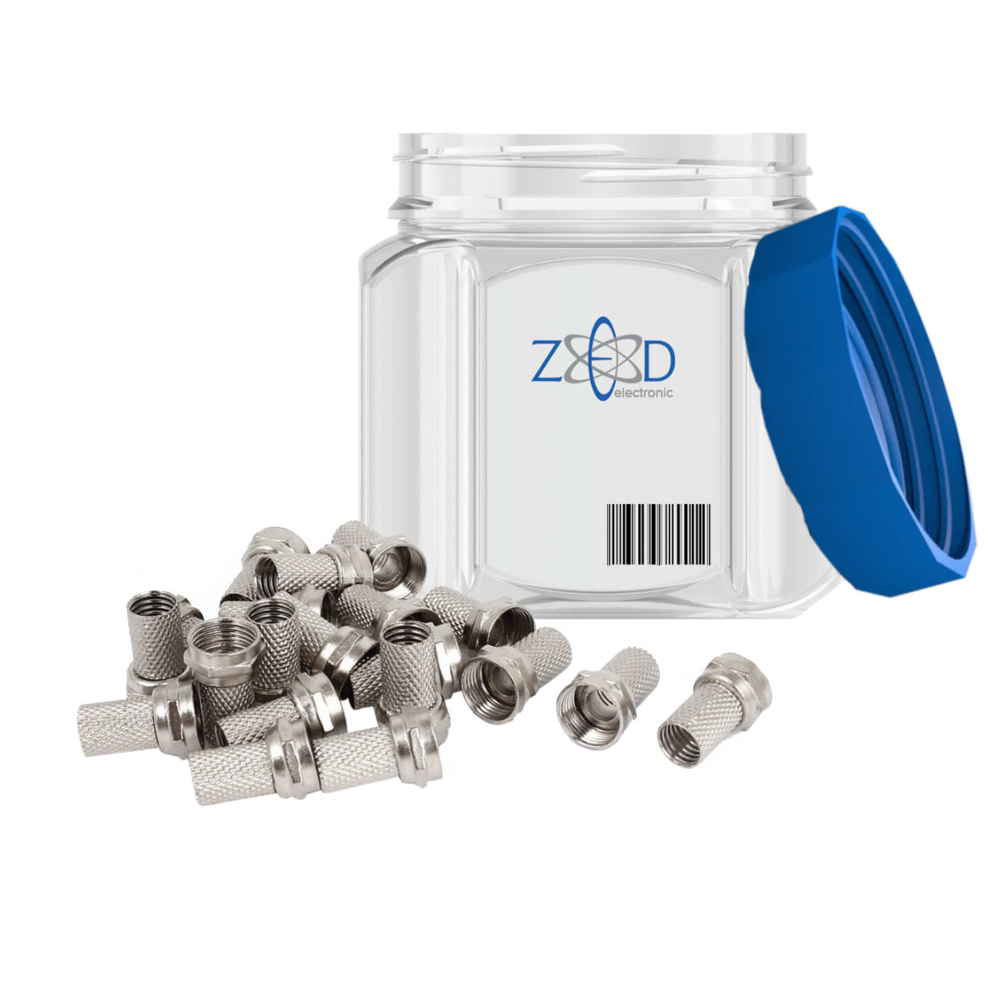 ZED electronic F-Konektor 7mm extra kvalitet, pak. 100 kom. - FK-XD/100 ZED electronic F-Konektor 7mm extra kvalitet, pak. 100 kom. - FK-XD/100 - Slika 1
