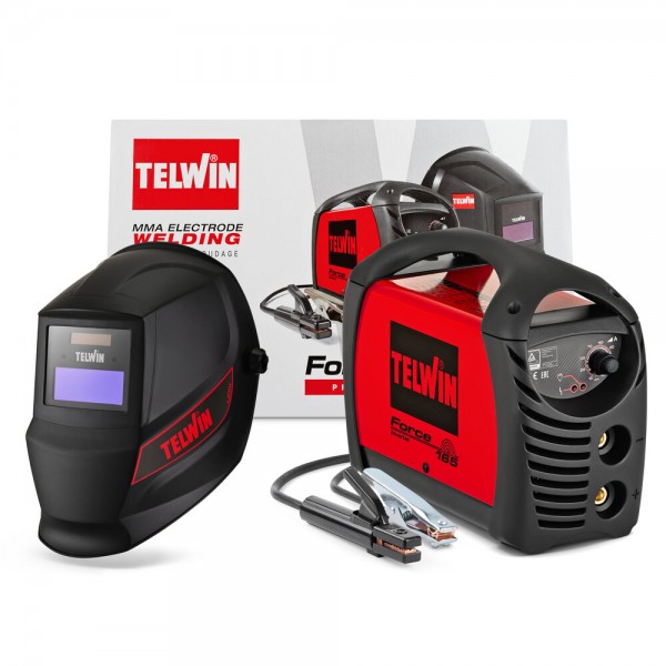 Telwin FORCE 165 REL inverter za zavarivanje s naglavnom maskom