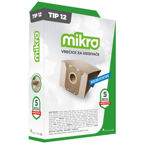 Mikro Vrećice za usisavače 5/1 Tip: 12 - 012.5.012
