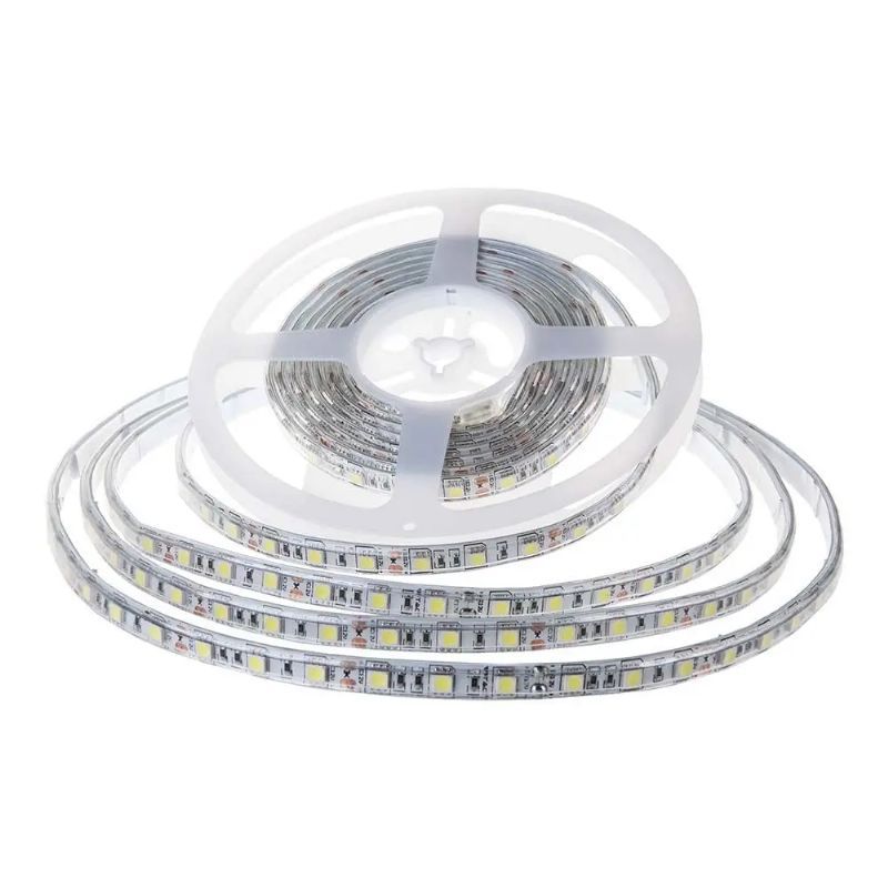 V-TAC LED traka 7,5W/m 2835 - 120 LED/m 6400K IP65 24V Dvostruki PCB 10m 212627 V-TAC LED traka 7,5W/m 2835 - 120 LED/m 6400K IP65 24V Dvostruki PCB 10m 212627 - Slika 1