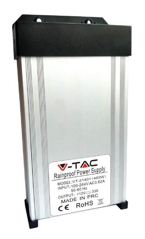 V-TAC Metalno napajanje 400W 12v - vodootporno 3233 V-TAC Metalno napajanje 400W 12v - vodootporno 3233 - Slika 1