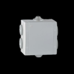 ALING CONEL Razvodna kutija nažbukna s 6 uvoda 80x80 IP54 500V~, siva A263.1