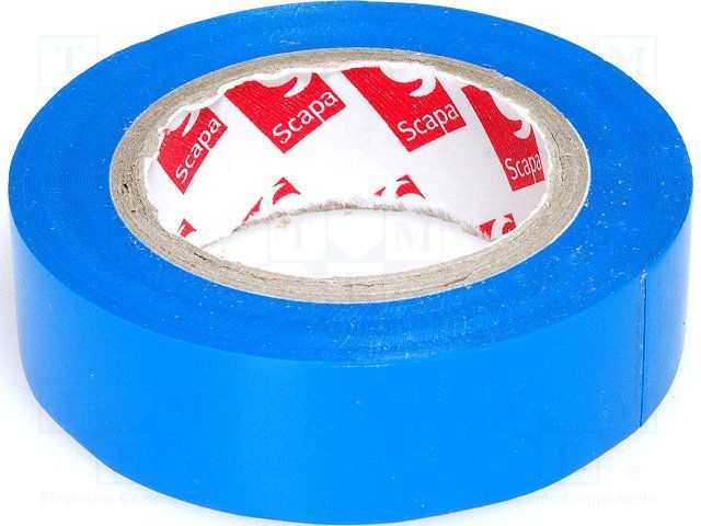 SCAPA SCAPA PROFI traka za elektroinstalacije 15mm x 10m - plava 102536 SCAPA SCAPA PROFI traka za elektroinstalacije 15mm x 10m - plava 102536 - Slika 1