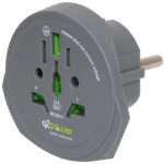 q2power Adapter, putni, univerzalni - World to Europe