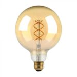 V-TAC LED žarulja - 5W filament E27 G125 jantar 1800K 217216