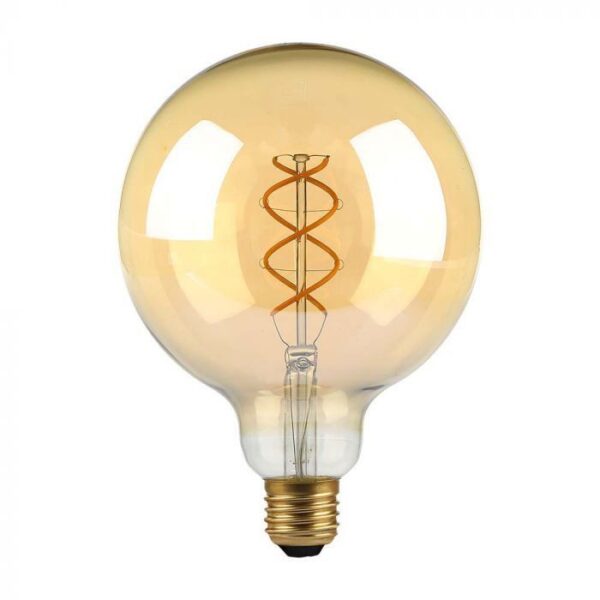 V-TAC LED žarulja - 5W filament E27 G125 jantar 1800K 217216