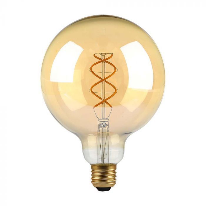 V-TAC LED žarulja - 5W filament E27 G125 jantar 1800K 217216 V-TAC LED žarulja - 5W filament E27 G125 jantar 1800K 217216 - Slika 1