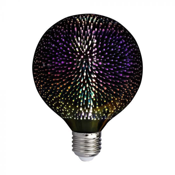 V-TAC LED žarulja - 4W 3D filament E27 G125 3000K 212706 V-TAC LED žarulja - 4W 3D filament E27 G125 3000K 212706 - Slika 1