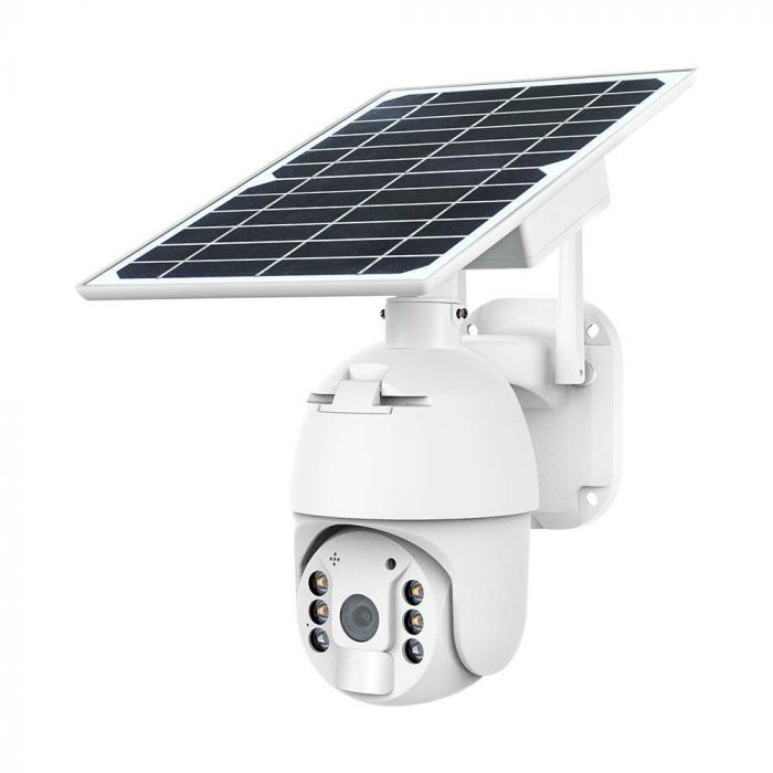 V-TAC WiFI HD SMART solarna PTZ kamera sa senzorom, bijela 11618 V-TAC WiFI HD SMART solarna PTZ kamera sa senzorom, bijela 11618 - Slika 1