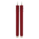 KSA ELEKTROPROFI LED svijeće 25cm - SET 2 kom, crvena boja HD-115