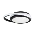 V-TAC LED dvostruka okrugla stropna lampa 38W 4000K IP20 crna 6920
